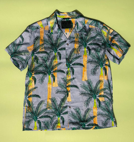 Palm Trees light blue