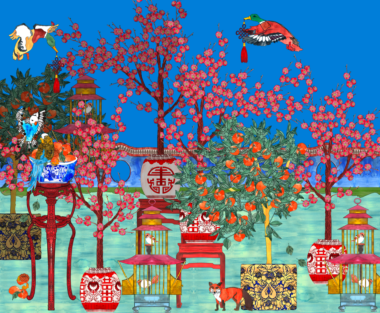 Shawl Chinese Garden