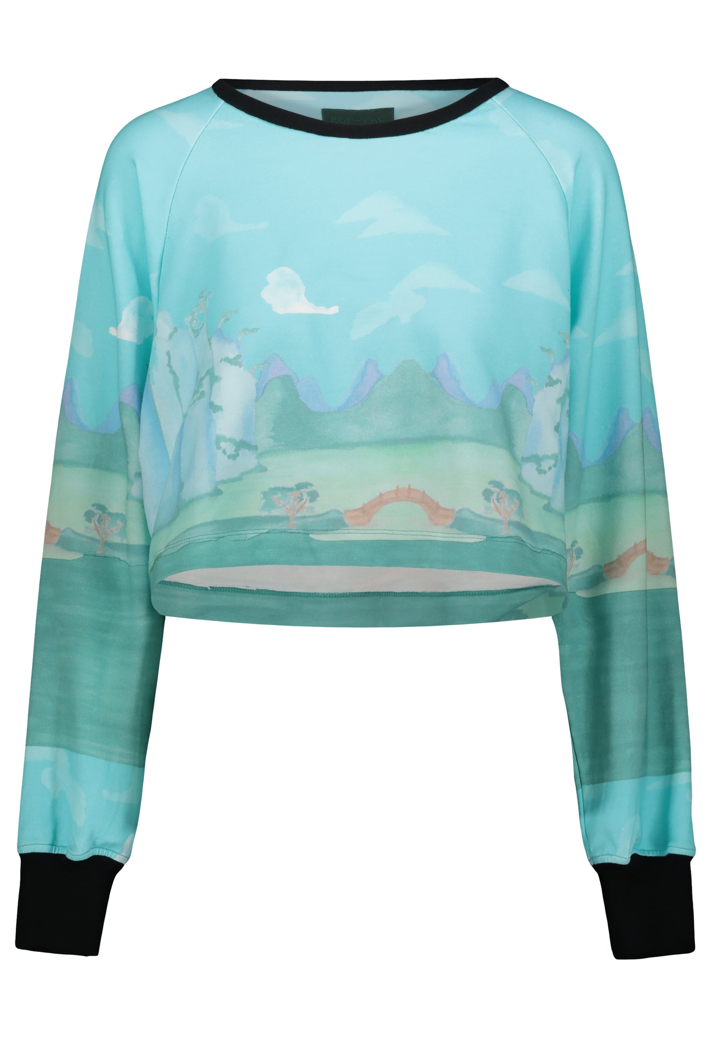 Crop sweatshirt Chinoiserie