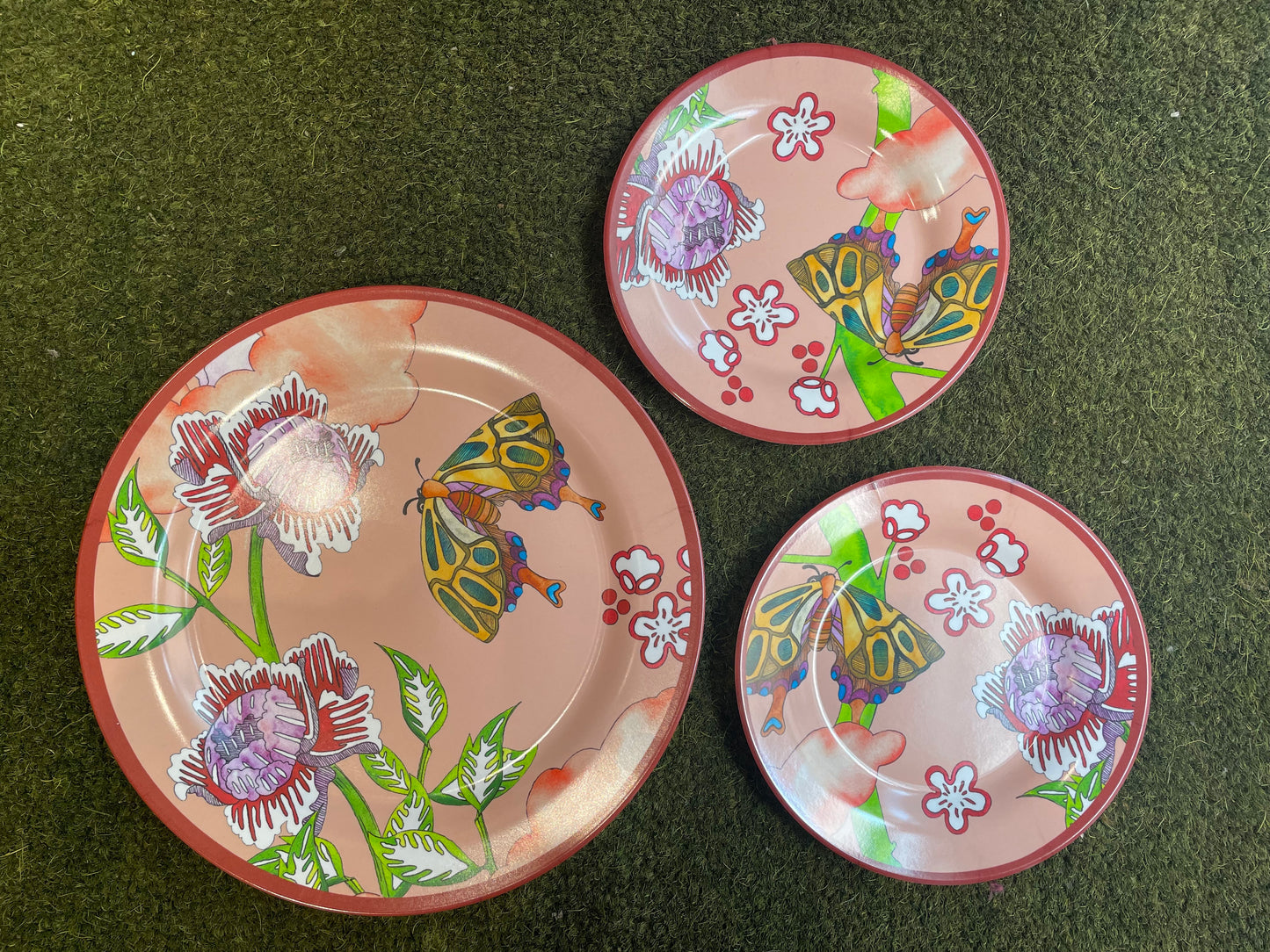 Melamine plate Flowers